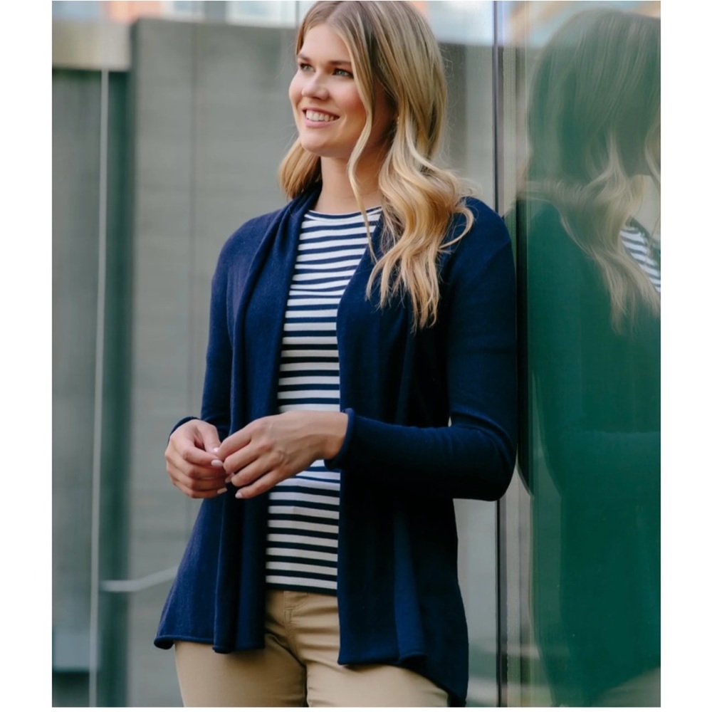 Caroline Grace Cotton Cashmere "Mini Duster" cardigan